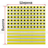 Покрытие грязезащитное «ТифлоПол-Al» с индикаторами, ж
