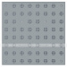Плитка тактильная (конусы лин) противоск., 500х500х5, ПУ, сер