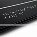 Табличка тактильно-звуковая с датчиком движения, ABS, черная, 150x300x25 мм