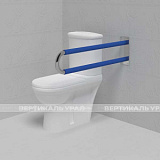 Поручень опорный, не откидной, AISI 304/PVC, D32