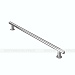 Отбойник для тележек, прямой, напольный, AISI 304, D50