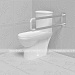 Поручень опорный, не откид, пристен, AISI304+PA, D32