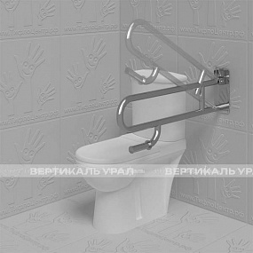Поручень опорный, откидной, с бмг, AISI 304, D32