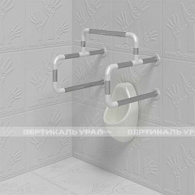 Поручень опорный для писсуара, пристен, AISI304+PA, D32