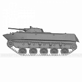Картина 3D боевой машины десанта БМД-1, тактильная