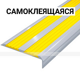 Накладка на ступень, угл, двойная, ж, AL80x19,5, смк 3000 мм