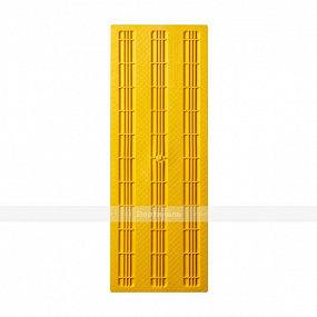 Плитка тактильная (полоса) 180х500х4, ПВХ, жел, самк