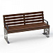 Скамья парковая «Армия России» с подлокотниками