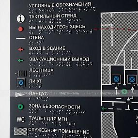 Мнемосхема с СВП, монохром, прямая, PVC3
