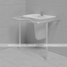 Поручень опорный для раковины, фигурный, ST3, D38
