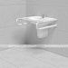 Поручень пристенный, опорный,«Антибак», тип 1