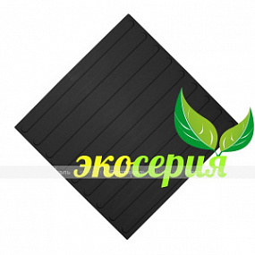 Плитка тактильная (полоса) 500х500х4, ЭКОПУ, чер