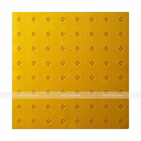 Плитка тактильная (конусы шахмат) 300х300х4, ПВХ, жел, самк