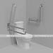 Поручень опорный, откидной, тип 4, AISI 304, D38
