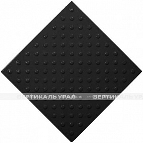 Плитка тактильная (конусы шахмат) 500х500х4, ПУ, чер