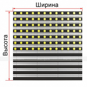 Покрытие грязезащитное «ТифлоПол-Al» с индикаторами, ч
